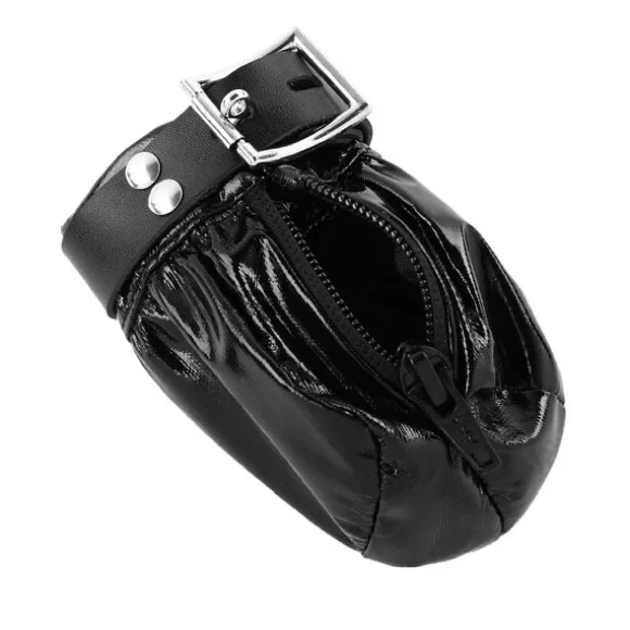 Patent Leather Buckle Bulge Pouch Cox Underwear Adult - Picture 3 of 4